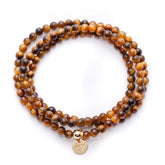 Amuleto Tiger’s Eye Wrap Bracelet - Small bead